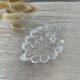 Vide-poche vintage en verre et forme de feuille