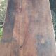 Antique solid wood side table with drawer