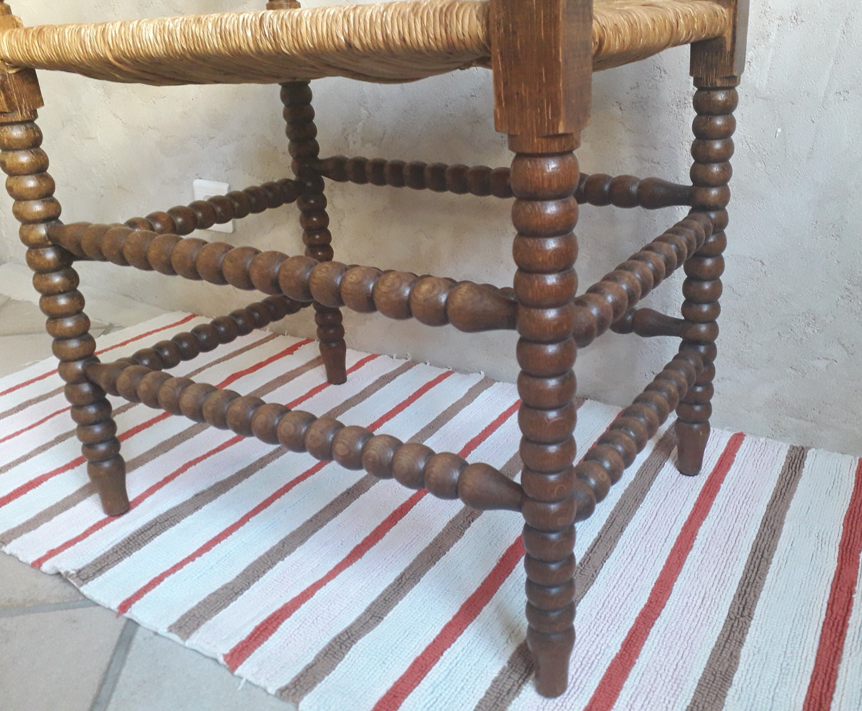 Mulched bench turned wood