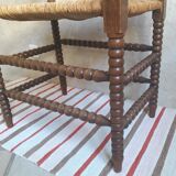 Mulched bench turned wood