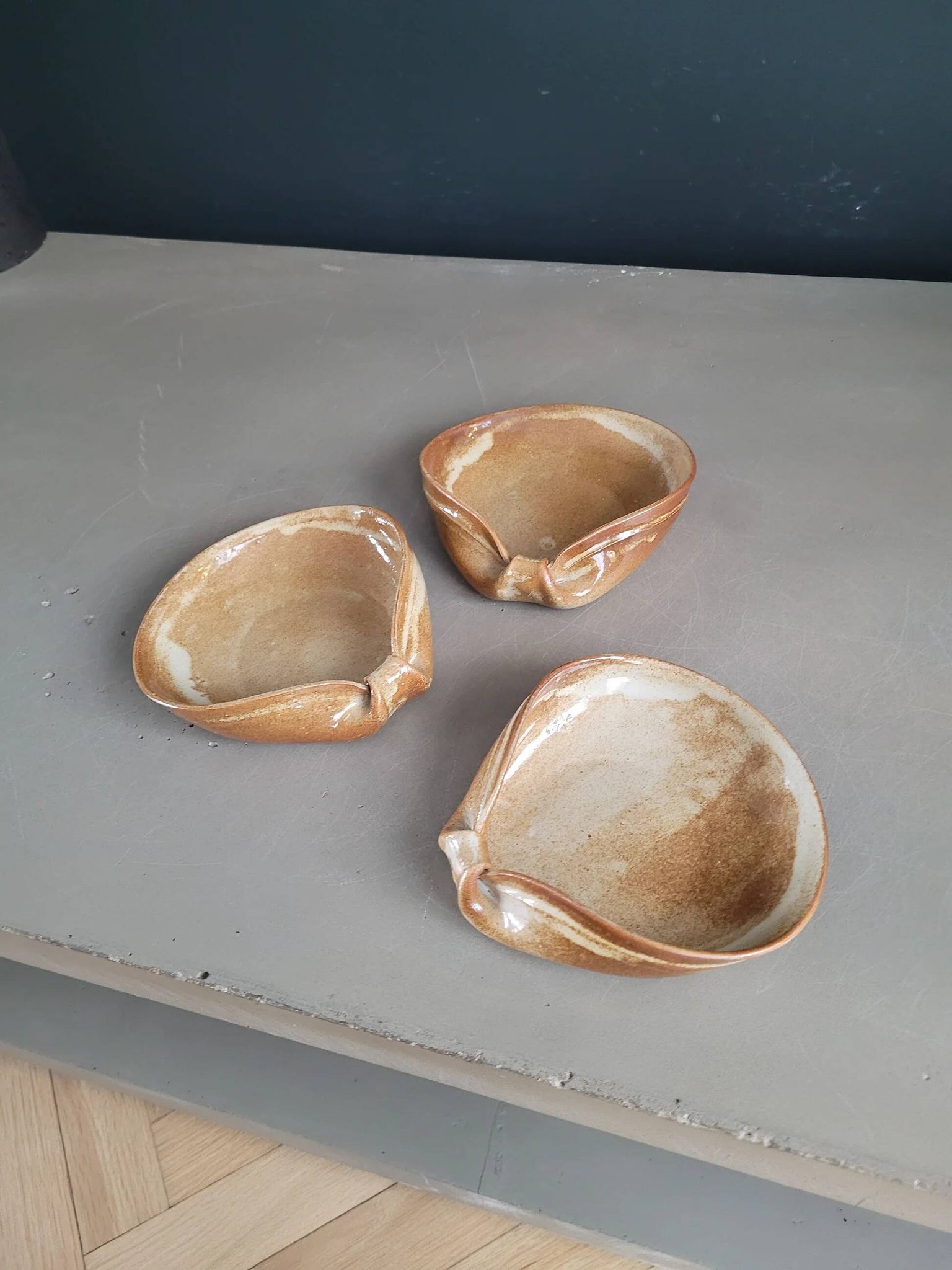 Set of three ceramic bowls