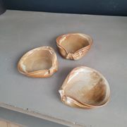 Set of three ceramic bowls
