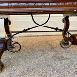 Renaissance style Spanish table with solid wood extension and beautiful moldings