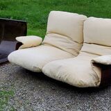 Michel Ducaroy Ligne Roset Marsala model designer sofa and 1970s armchair shell