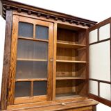 Vintage wooden display cabinet / wardrobe