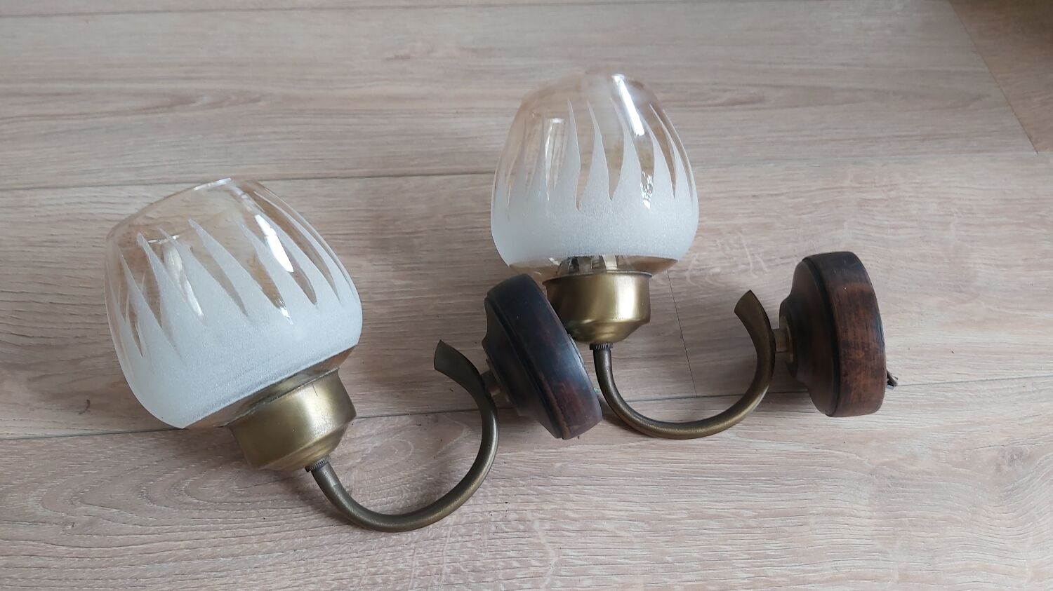 Pair of wall lamps 60s