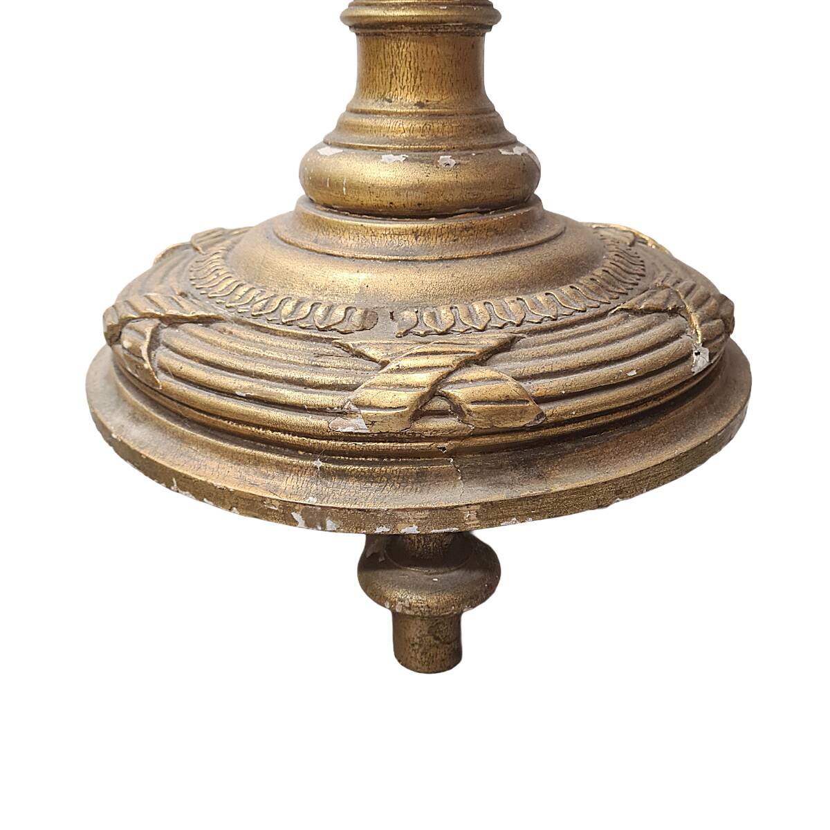 French Classic Louis XVI style Wooden Floor Lamp, mid-century