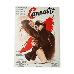 Affichette cinéma originale Cannabis