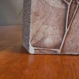 Lampe herbier vintage en grès année 70