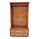 Maugrion bamboo and rattan bookcase with shelves, 1980s