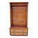 Maugrion bamboo and rattan bookcase with shelves, 1980s