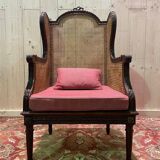 Bergère - Louis XVI style armchair in cane