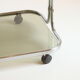 Chrome and smoked glass vintage bar cart trolley, 1970s.
