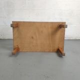 Wooden coffee table with top