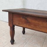 Old walnut side table