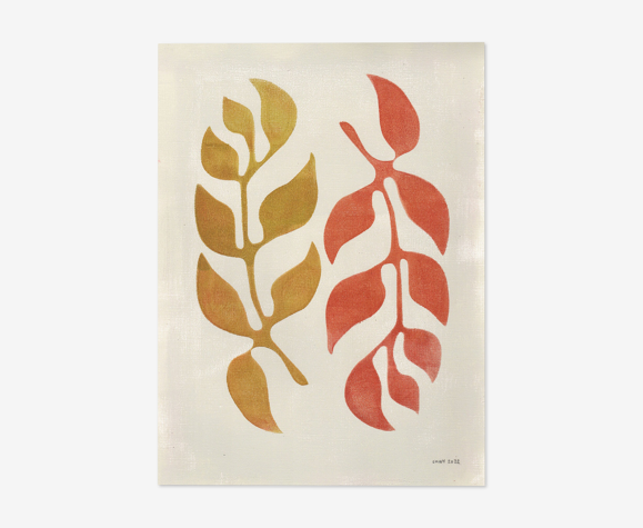 Peinture sur papier • M752 • signée Eawy