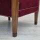 1950s, Danish armchair, original condition, furniture velour, beech wood.