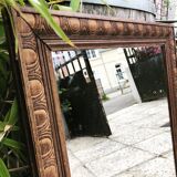 Antique wooden mirror