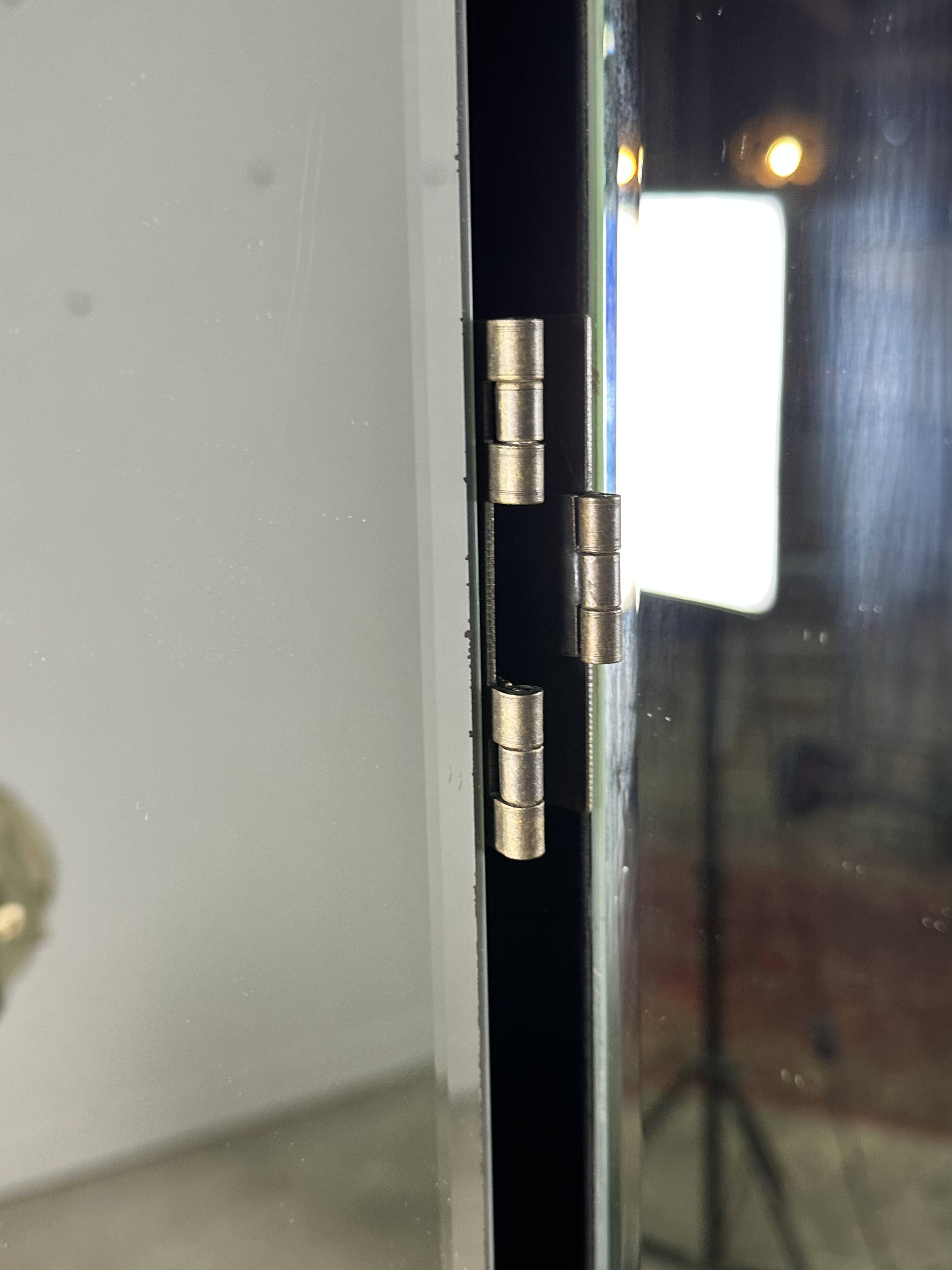Vintage 80'S 3-panel beveled mirror screen