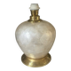 Capiz shell lamp and vintage brass