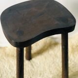 Pair of brutalist tripod stools