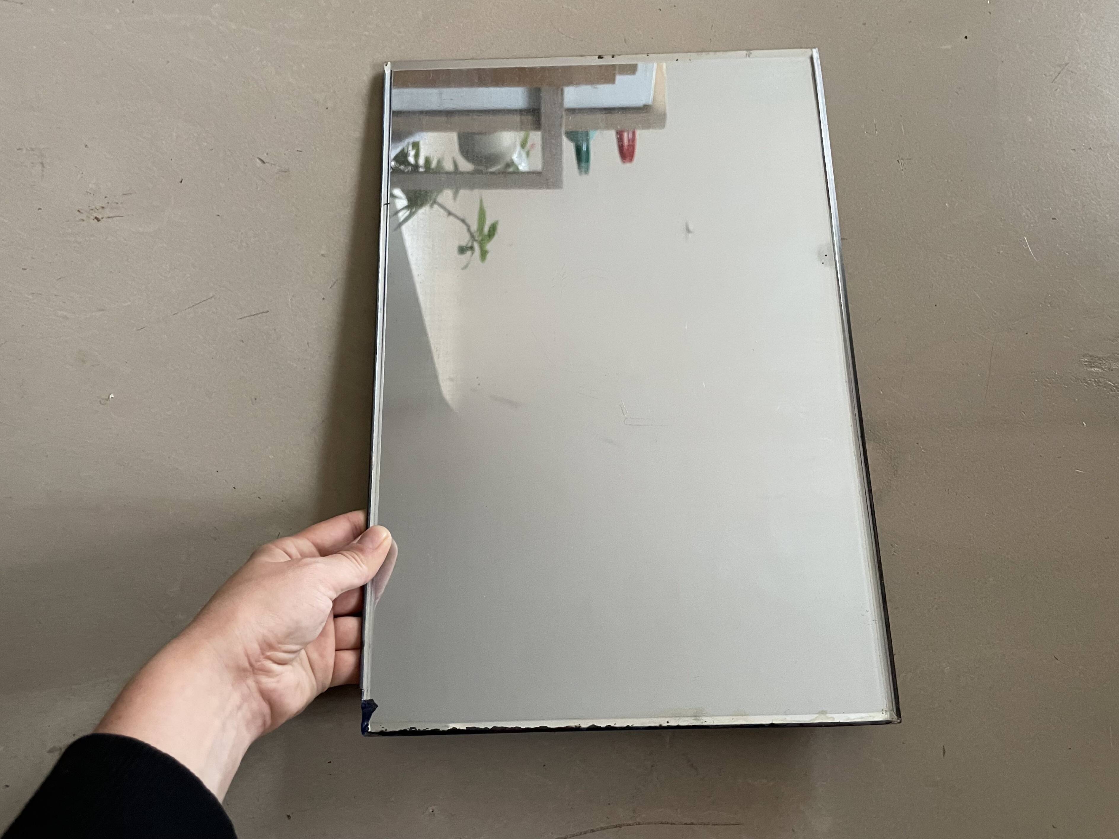 Miroir biseauté ancien 26x42cm