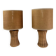 Paire de lampes en osier