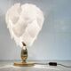 Vintage murano leaf table lamp, 1970s