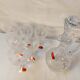 Set of 6 wine glasses and carafe in Lorraine Crystal - Gérard Model