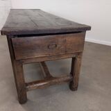 18th century solid oak farm table