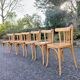 Light wood bistro chairs