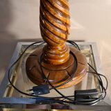 Vintage 1960 solid wood lamp