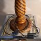 Vintage 1960 solid wood lamp