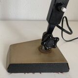 Vintage 1950s industrial lamp, Super Chrome champagne finish - 55 cm