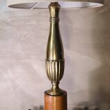 Very large classic luxury lamp bronze and wood