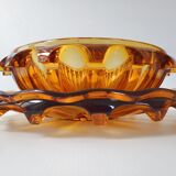 Set of 2 art deco crystal cups 1940