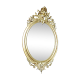 Large mirror oval time Napoléon III 73x121cm