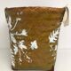 Vintage woven linen basket