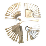 Maison Ercuis. Louis XV style silver-plated cutlery set