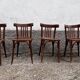 Série de 4 chaises bistrot