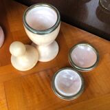 Small lot vase, alabaster container box.