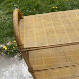 Vintage rattan shelf