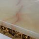 Louis XVI Style Gold-Toned Wall Console with Onyx Marble Top, Italy, 20th C