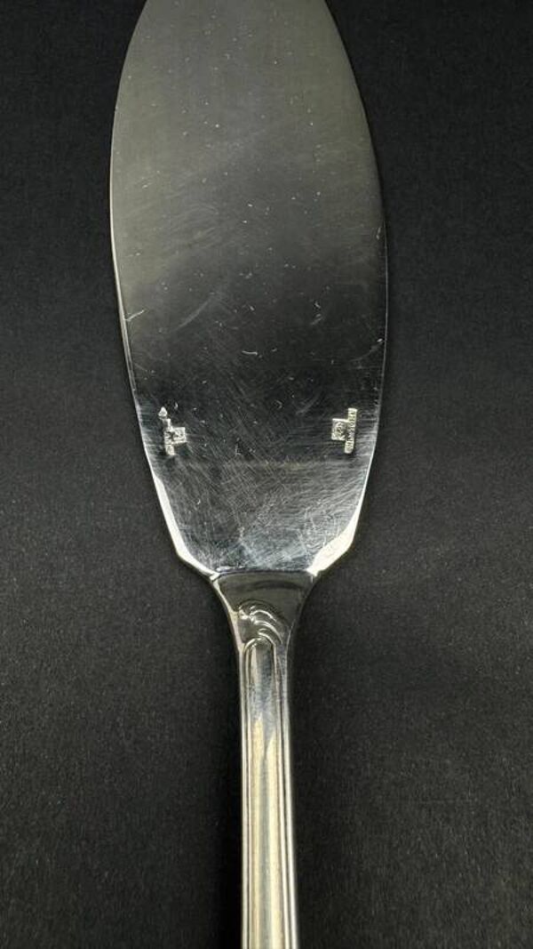 Pelle à servir le poisson Christofle Marly métal argenté années 80