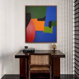 Colorful contemporary abstract on canvas