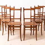 Set of 8 Dining or Inn Chairs, Valentin Jadrníček, Early 20th Century