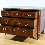 Rare mahogany commode, Louis XVI period – 2nd half of the 18th century.