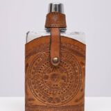 Angel Pazmino Tequila Hip Flask Ecuador 1960s