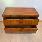 Biedermeier Two Drawer Commode, Cherry Veneer, South Germany, circa 1820