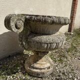 Paire de vasques - jardinières Médicis en pierre